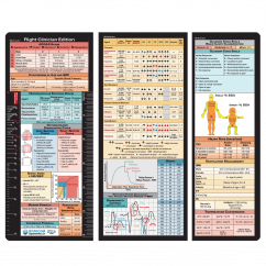 Trifold Flight Medic Adhesive Reference Label 